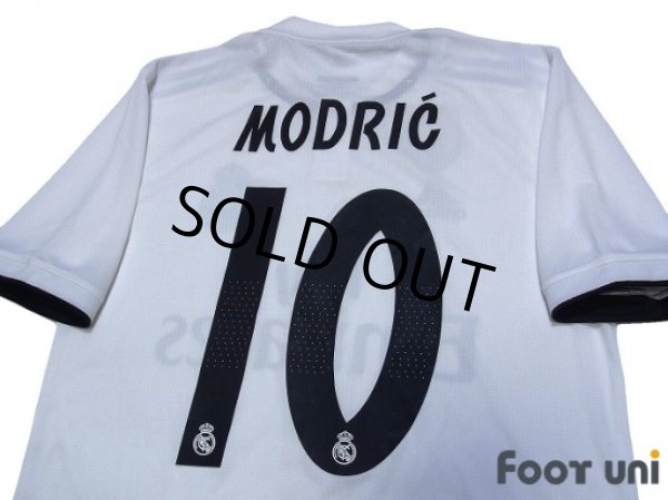 Photo4: Real Madrid 2018-2019 Home Authentic Shirts and shorts Set #10 Modric (4)