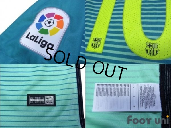 Photo7: FC Barcelona 2016-2017 3rd Shirts and shorts Set #10 Messi La Liga Patch/Badge (7)