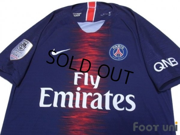 Photo3: Paris Saint Germain 2018-2019 Home Authentic Shirts and shorts Set #7 Mbappé (3)