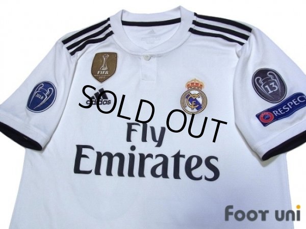 Photo3: Real Madrid 2018-2019 Home Shirts #28 Vinicius JR (3)