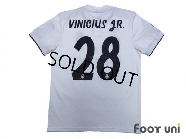 Photo2: Real Madrid 2018-2019 Home Shirts #28 Vinicius JR (2)