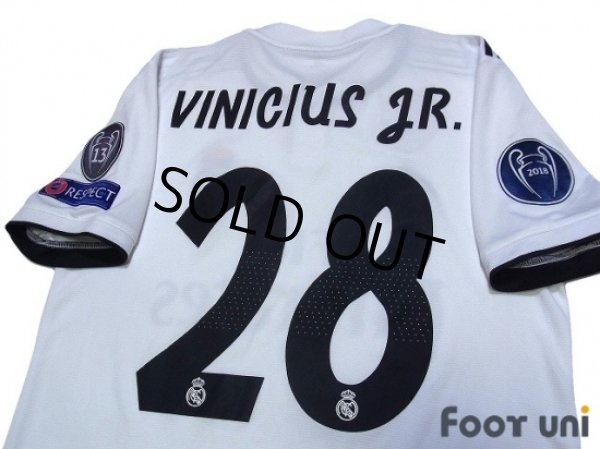 Photo4: Real Madrid 2018-2019 Home Shirts #28 Vinicius JR (4)