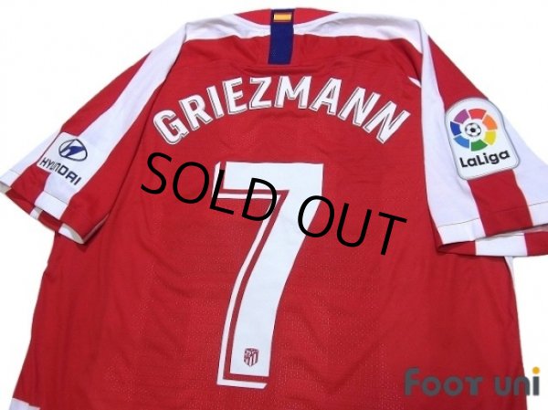 Photo4: Atletico Madrid 2019-2020 Home Authentic Shirts and shorts Set #7 Griezmann Marking year difference (4)