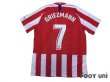 Photo2: Atletico Madrid 2019-2020 Home Authentic Shirts and shorts Set #7 Griezmann Marking year difference (2)