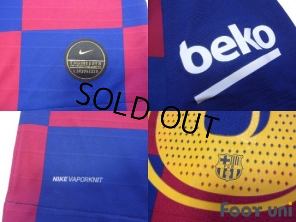 Photo7: FC Barcelona 2019-2020 Home Authentic Shirt #3 Pique (7)