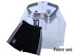 Photo1: Germany 2018 Home Long Sleeve Shirts and shorts Set #10 Ozil (1)