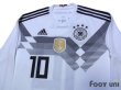 Photo3: Germany 2018 Home Long Sleeve Shirts and shorts Set #10 Ozil (3)