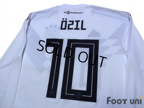 Photo4: Germany 2018 Home Long Sleeve Shirts and shorts Set #10 Ozil (4)