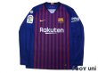 Photo1: FC Barcelona 2018-2019 Home Long Sleeve Shirt #10 Messi (1)