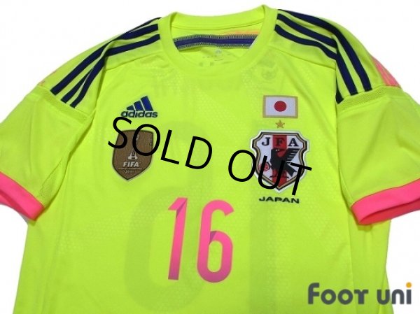 Photo3: Japan Women's Nadeshiko 2014-2015 Away Shirt #16 Iwabuchi FIFA World Champions 2011 Patch/Badge w/tags (3)
