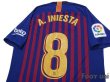 Photo4: FC Barcelona 2018-2019 Home Authentic Shirts and shorts Set #8 Andrés Iniesta (4)