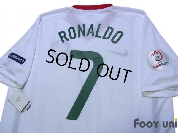 Photo4: Portugal Euro 2008 Away Shirt #7 Ronaldo UEFA Euro 2008 Patch/Badge w/tags (4)