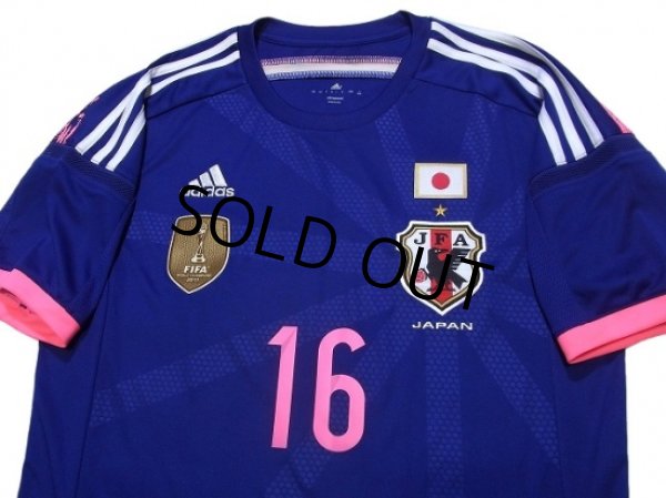 Photo3: Japan Women's Nadeshiko 2014-2015 Home Shirt #16 Iwabuchi FIFA World Champions 2011 Patch/Badge w/tags (3)