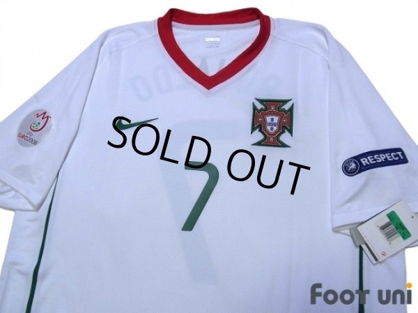 Photo3: Portugal Euro 2008 Away Shirt #7 Ronaldo UEFA Euro 2008 Patch/Badge w/tags (3)