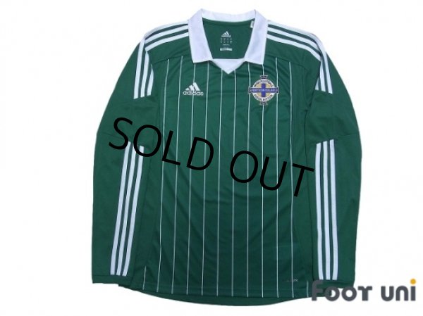 Photo1: Northern Ireland 2012-2013 Home Long Sleeve Shirt (1)