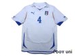 Photo1: Italy 2010 Away Shirt #4 Chiellini (1)