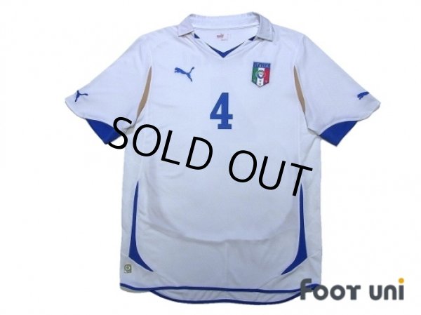 Photo1: Italy 2010 Away Shirt #4 Chiellini (1)