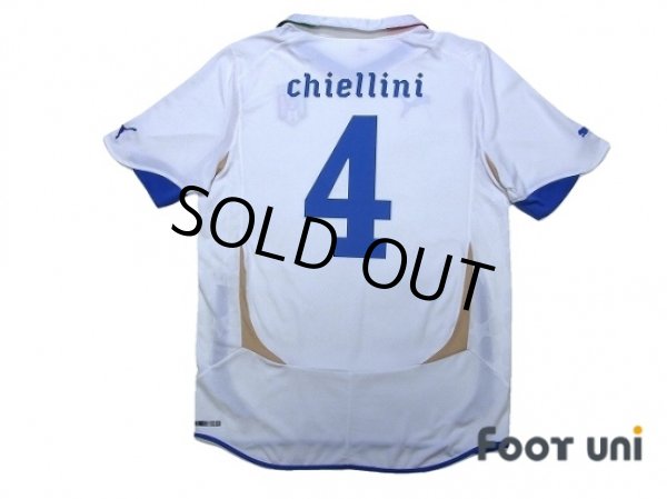 Photo2: Italy 2010 Away Shirt #4 Chiellini (2)