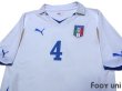Photo3: Italy 2010 Away Shirt #4 Chiellini (3)