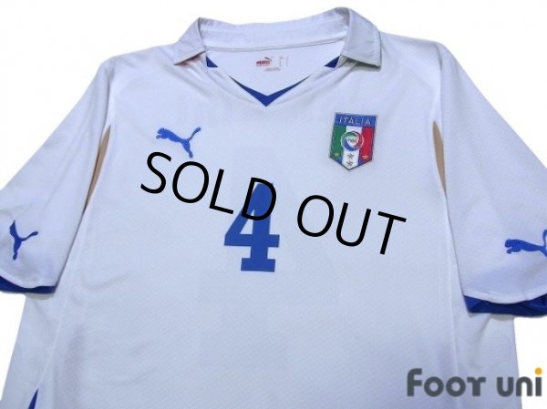Photo3: Italy 2010 Away Shirt #4 Chiellini (3)