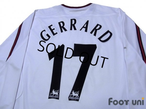 Photo4: Liverpool 2003-2005 Away Long Sleeve Shirt #17 Gerrard (4)