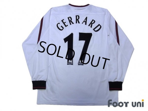 Photo2: Liverpool 2003-2005 Away Long Sleeve Shirt #17 Gerrard (2)