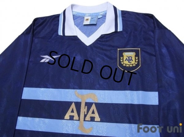Photo3: Argentina 1999-2001 Away Long Sleeve Shirt (3)