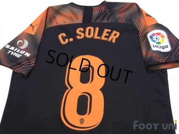 Photo4: Valencia 2019-2020 Away Shirt #8 Carlos Soler La Liga Patch/Badge (4)