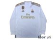 Photo1: Real Madrid 2019-2020 Home Long Sleeve Shirt w/tags (1)