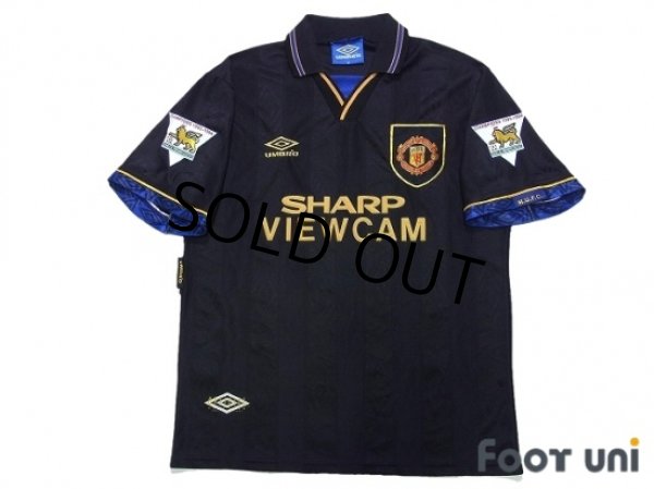 Photo1: Manchester United 1993-1995 Away Shirt #7 Cantona The F.A. Premier League Patch/Badge (1)