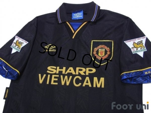 Photo3: Manchester United 1993-1995 Away Shirt #7 Cantona The F.A. Premier League Patch/Badge (3)