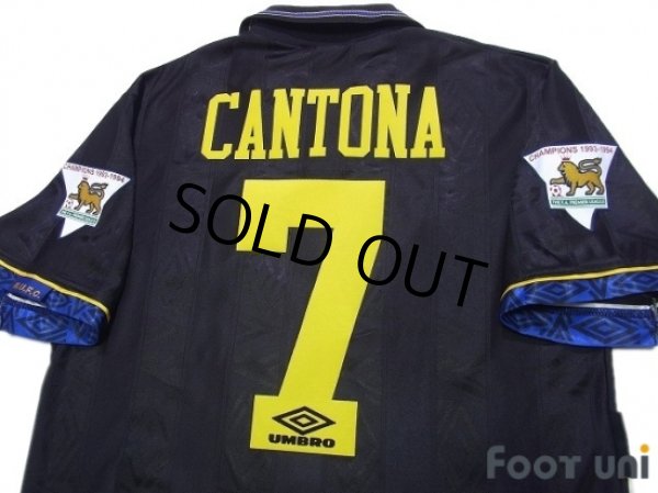 Photo4: Manchester United 1993-1995 Away Shirt #7 Cantona The F.A. Premier League Patch/Badge (4)