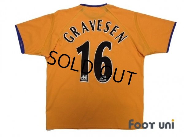 Photo2: Everton 2003-2004 Away Shirt #16 Gravesen w/tags (2)