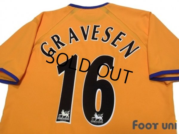 Photo4: Everton 2003-2004 Away Shirt #16 Gravesen w/tags (4)