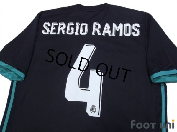 Photo4: Real Madrid 2017-2018 Away Shirt #4 Sergio Ramos (4)