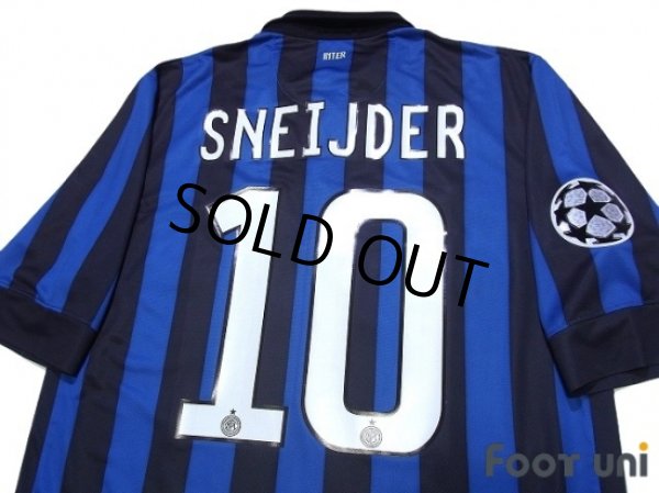 Photo4: Inter Milan 2011-2012 Home Shirt #10 Sneijder Champions League Patch/Badge (4)
