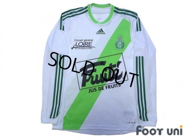 Photo1: Saint Etienne 2009-2010 Away Authentic Long Sleeve Shirt (1)