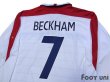 Photo4: England Euro 2004 Home Long Sleeve Shirt #7 Beckham (4)