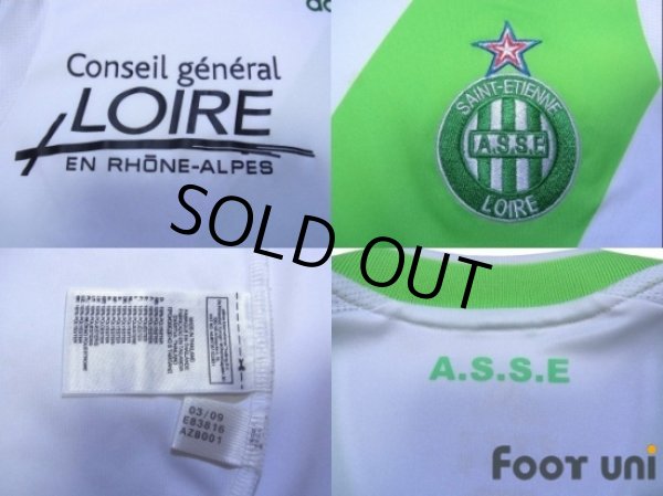 Photo5: Saint Etienne 2009-2010 Away Authentic Long Sleeve Shirt (5)