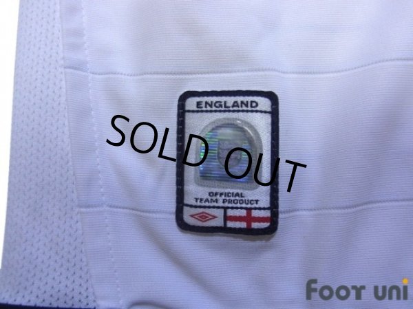 Photo7: England Euro 2004 Home Long Sleeve Shirt #7 Beckham (7)
