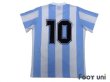 Photo2: Argentina 1986 Home Reprint Shirt #10 (2)