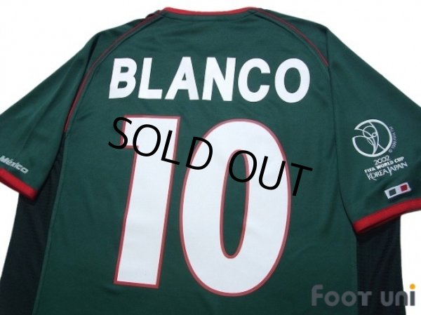 Photo4: Mexico 2002 Home Shirt #10 Blanco 2002 FIFA World Cup Korea Japan Patch/Badge (4)
