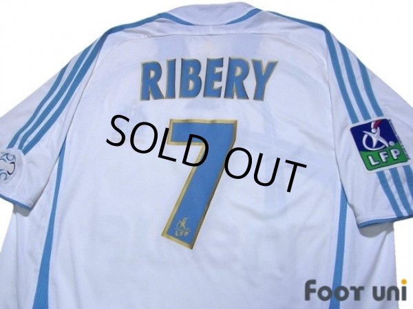 Photo4: Olympique Marseille 2006-2007 Home Shirt #7 Ribery LFP Patch/Badge (4)