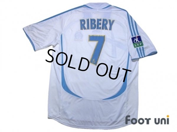 Photo2: Olympique Marseille 2006-2007 Home Shirt #7 Ribery LFP Patch/Badge (2)