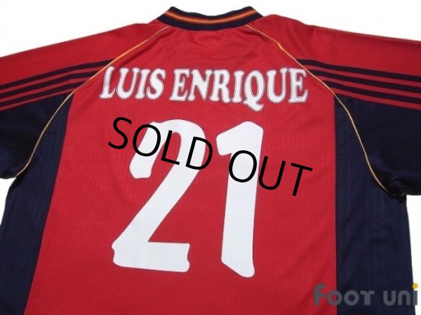 Photo4: Spain 1998 Home Shirt #21 Luis Enrique (4)