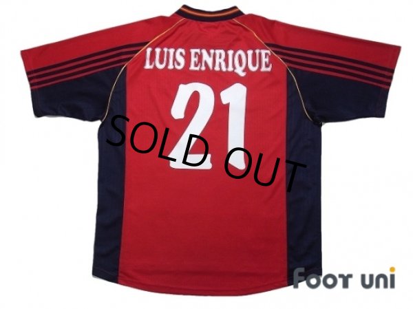 Spain 1998 Home Shirt #21 Luis Enrique - Online Store From