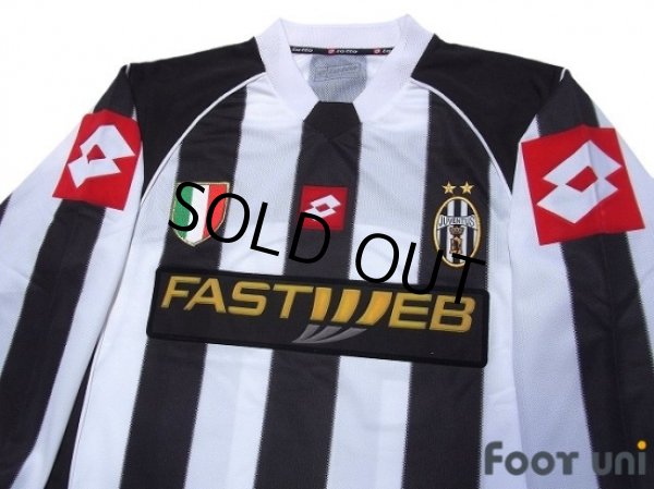 Photo3: Juventus 2002-2003 Home Long Sleeve Shirt #10 Del Piero (3)