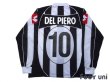 Photo2: Juventus 2002-2003 Home Long Sleeve Shirt #10 Del Piero (2)