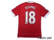 Photo2: Manchester United 2015-2016 Home Shirt #18 Young BARCLAYS PREMIER LEAGUE Patch/Badge (2)