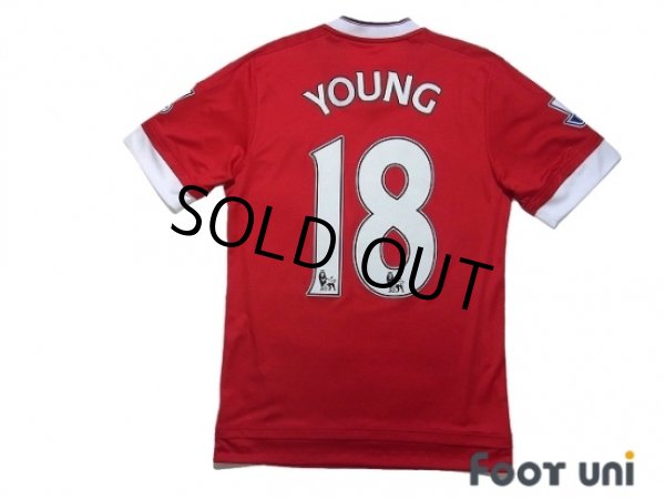 Photo2: Manchester United 2015-2016 Home Shirt #18 Young BARCLAYS PREMIER LEAGUE Patch/Badge (2)